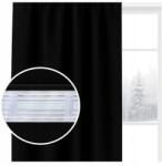 NOW-ART Kész sötétítő függöny 140x220 fekete szalagos Wave alagút blackout (ZG-5 140x220 czarny)