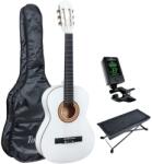 Toledo MARISOL 34WH - Chitara clasica 3/4, trei sferturi (culoare alba), husa, tuner, scaunel de picior