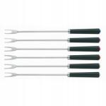 Kela Fondü villa Morena 6db rozsdamentes acél, fekete műanyag (616142)