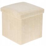 Koopman Széklet tárolóval 38 cm krém (8721037101172)