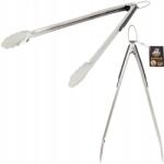  Zöldség Hús Grillező Fogó 40, 5 CM Rozsdamentes Acél Gumi Markolat (Szczypce do grilla)