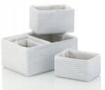 Kela Rimossa kosárkészlet 5db, műanyag fehér (21781)