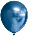Flippy Set 12 Baloane, Flippy, din Latex Chrome, 25 cm, Albastru Inchis (teo-162071)