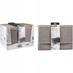 Storage Solutions Tárolódoboz fedéllel 39x29x19 textilszürke (579032)