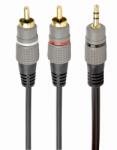 Gembird CABLU audio GEMBIRD stereo (3.5 mm jack la 2 x RCA), 1.5m, conectori auriti, CCA-352-1.5M (timbru verde 0.08 lei) (CCA-352-1.5M)