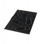  gumiszőnyeg 40x60cm Lábnyomok, Piros (279965)