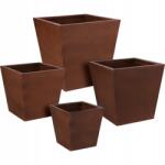 ProGarden Virágcserép dekoratív 4 darabos készlet (474963)