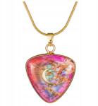  Medál Nyaklánc Háromszög Császári Jáspis Hold Csakra Gyökér Energia (NASZYJNIK WISIOREK JASPIS CESARSKI KSIĘŻYC)