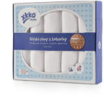 XKKO Bio pamutból készült pelenkák Organic 80x80 Régi idők fehér (CTN080020)