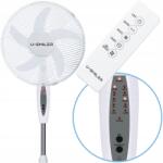 U-Smiler Álló ventilátor Padlóventilátor Távirányítóval vezérelhető Csendes Erős 5 lapát (Wentylator U-SMILER 5 ŁOPATEK MOCNY OSCYLACJA)