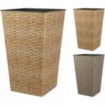 ProGarden Négyzet alakú ültető 28 x 45 cm polyrattan (KO-VM3000090)