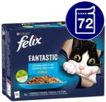FELIX Fantastic tasakok lazac, lepényhal, tonhal, tőkehal zselében 72x85g