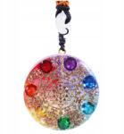  Medál Nyaklánc Műgyanta Orgonit Cirkónia Kagyló Orgon Energiatároló Transzformáció (NASZYJNIK ORGONITOWY CYRKONIE MUSZLA LUMI 021)