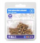  Teljes menet nélküli csavar 4, 5x30mm Zz (30 db) (600045)