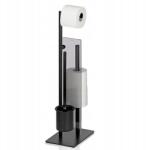 Kela Wc szett fém stílusban, fekete matt, pótkerékkel 26, 0x18, 0x71, 0cm (4025457224997)