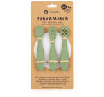 Petite&mars Szilikon gyakorló kanál szett 3 db Take&Match Sweet Pea 6m+