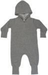 BabyBugz Bébi hosszú ujjú rugdalózó BabyBugz Baby All-in-One 6-12, Mosott Szürke Melange