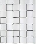 spirella FRAME, négyzetek, fehér-fekete, PEVA, 180 × 200 cm