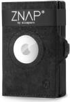 Slimpuro ZNAP Airtag Wallet, 12 kártya, érmés rekesz, 8, 9 x 1, 8 x 6, 3 cm (Sz x Ma x Mé), RFID-védelem (ZNAPAirBlackCork12) (ZNAPAirBlackCork12)
