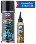 LIQUI MOLY Kerékpár fék- és lánctisztító spray 400ml + Kerékpár láncolaj száraz időjárásra 100ml