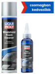 LIQUI MOLY Szélvédőtisztító hab spray 300ml + Fix-Klar esővízlepergető 100ml