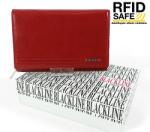 BLACKLINE RF védett, piros női pénz-és irattárca W8994-3