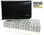 BLACKLINE RF védett fekete női pénz-és irattárca W8134-3