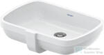 Duravit QATEGO 48x37 cm-es, alulról beépíthető csaplyuk nélküli mosdó HygieneGlaze felülettel, fehér 0398482028 (0398482028)
