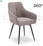 Mebel Elite Forgó Étkezőszék Cappuccino Színben. LARISA