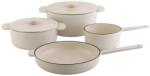 Carl Schmidt Sohn Set oale de fonta emailate, 6 piese, cu tigaie si oala sos Anden Carl Schmidt Sohn102906, crem
