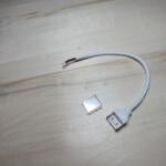  10mm Egyszínű/2pin betáp csatlakozó, vízmentes