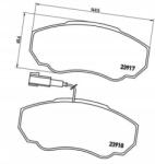 Brembo Ducato/jumper fékbetét 15q 09 Brembo P 23 091