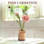 Robotime - Rowood - Rózsaszín Szegfű 124 darabos kirakó (TW051)