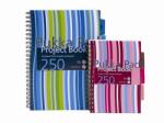 Pukka Pad Spirálfüzet, A4, vonalas, 125 lap, PUKKA PAD "Stripe project book (PUPBA4)