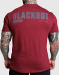 Iron Aesthetics Férfi póló Iron Aesthetics Blackout, bordó: 4XL Bordó