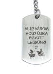 R.M. ékszer Alig várom, hogy újra együtt legyünk - acél kulcstartó (13114-RM-KI)