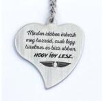 R.M. ékszer Így lesz acél szív medálos kulcstartó (13074-RM)