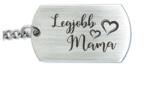 R.M. ékszer Legjobb Mama acél medálos kulcstartó (16399RM)