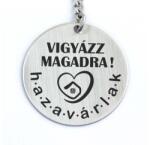 R.M. ékszer Hazavárlak acél medálos kulcstartó (14027-RM-K)