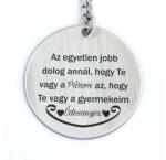 R.M. ékszer Te vagy a Párom és Anya ezüst színű kerek kulcstartó - gyermekeim (19678RM)