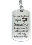 R.M. ékszer Olyan Szerelme lenne acél medálos kulcstartó (15945RMT)