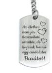 R.M. ékszer Az élethez nem jár használati utasítás - barát acél kulcstartó (15964RMT)