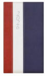 TOPTIMER Zsebnaptár, álló elrendezésű, TOPTIMER "Fashion", bordó-fehér-kék (26T035F-2F4) - bestoffice