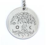 R.M. ékszer Életfa acél medálos kulcstartó (13722-RM-K)