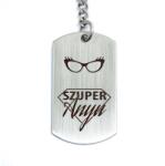 R.M. ékszer Szuper Anyu acél medálos kulcstartó (13357-RM-D)