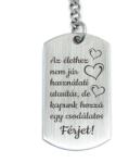 R.M. ékszer Az élethez nem jár használati utasítás - férj acél kulcstartó (15967RMS)