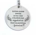 R.M. ékszer Téged választottunk Apukánknak acél medálos kulcstartó (19687RM)