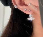  Fülbevaló 925 Strasszok Szaturnusz bolygó 2YK