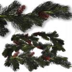 Przydasie. pl Karácsonyi Girland Tobozokkal Szilikon Fenyő Tű Dekoratív 170 CM (#12116)