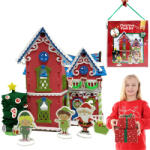 Artmaker Hab Szivacsból Készült Karácsonyi Házikó Összerakható Gyerekeknek Mikulás Ajándék (puzzle piankowe domek 3d)